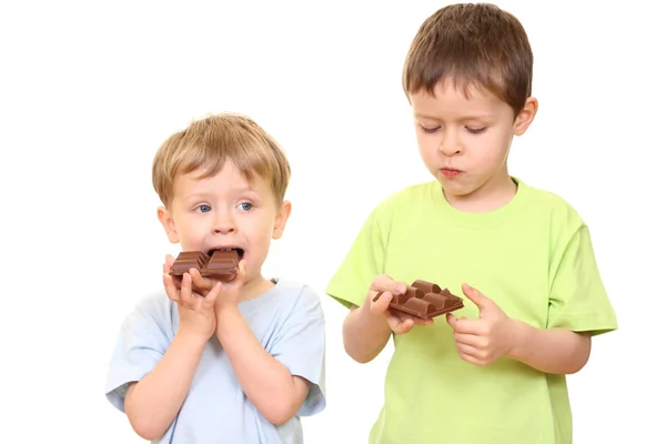チョコレートの子供 — ストック写真