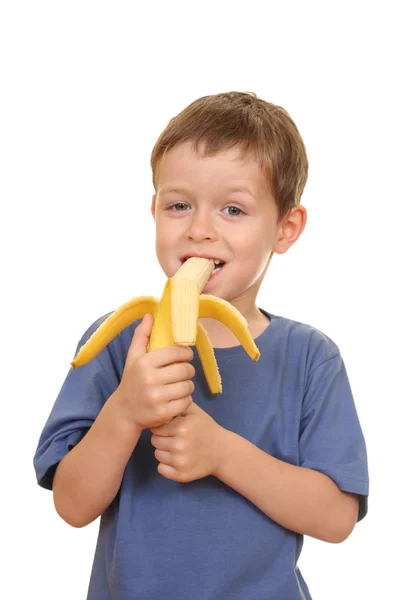 Niño plátano —  Fotos de Stock