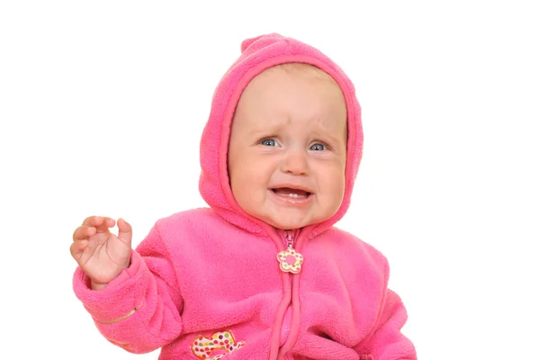 Pink babymeisje — Stockfoto