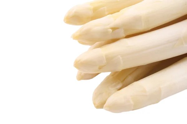 Close Ups White Asparagus Isolated — Stock Photo, Image