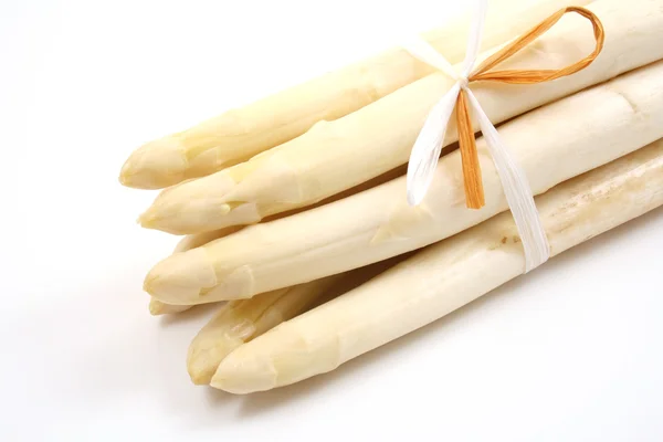 Close Ups White Asparagus Isolated — Stock Photo, Image