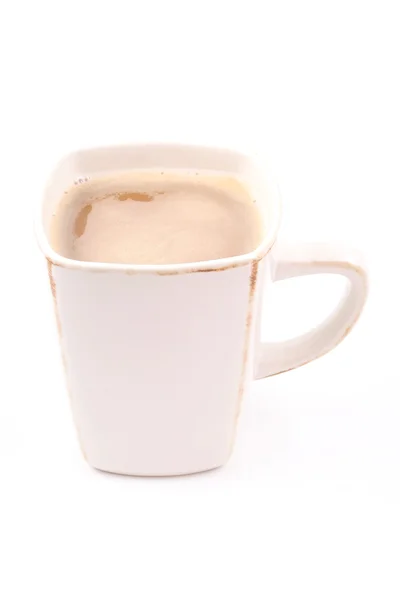 Šálek Kávy Izolované Bílém — Stock fotografie