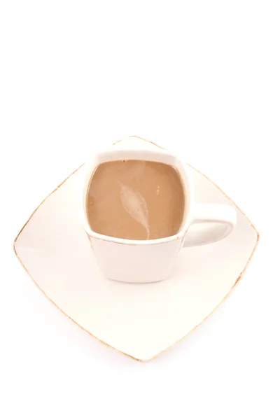 Tasse Kaffee Isoliert Auf Weiß — Stockfoto