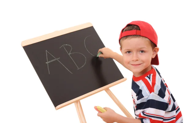 Blackboard і дитини — стокове фото