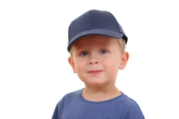 Portrait Three Years Old Boy Isolated White — Stock Photo, Image