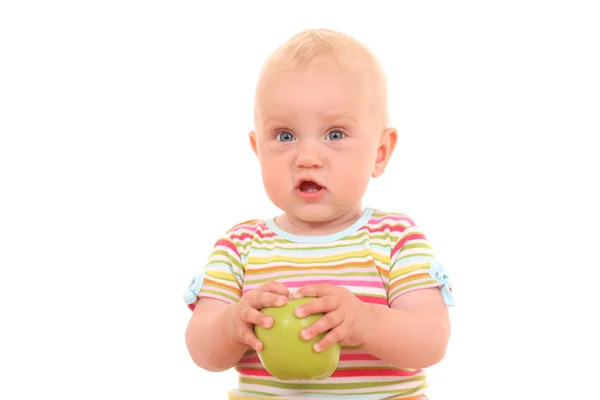 아기와 애플 — 스톡 사진