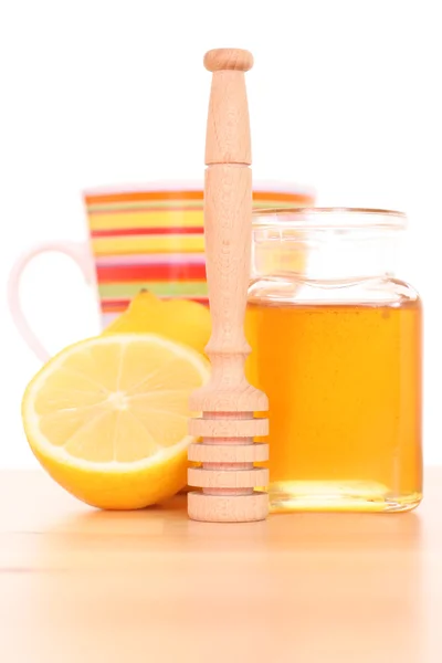 Remedio Para Resfriado Gripe Miel Limón — Foto de Stock