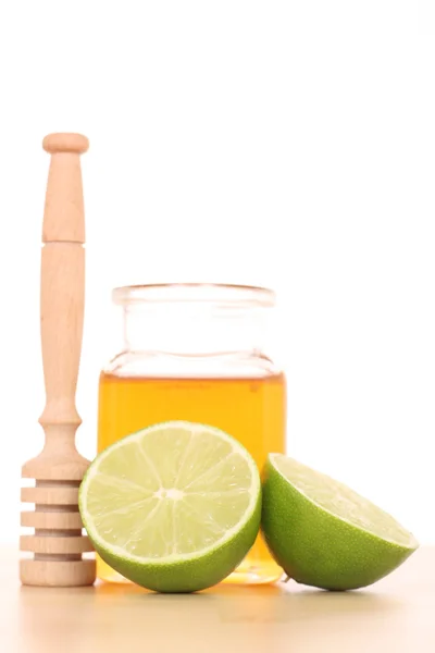 Cold Flu Remedy Honey Lime — Stock Photo, Image