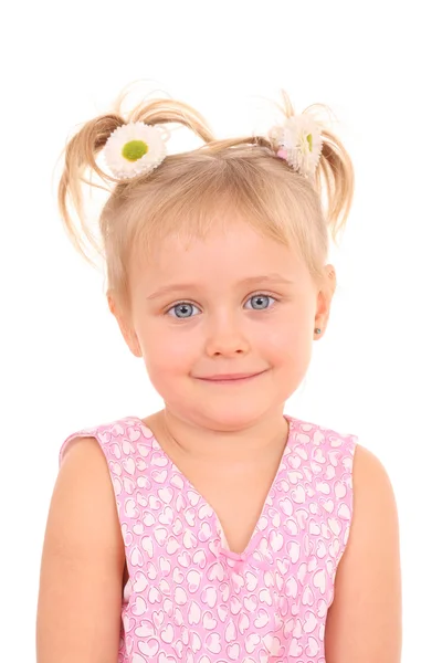 Retrato de menina de 4 anos — Fotografia de Stock