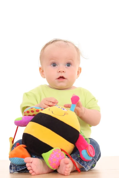 6 månader baby girl — Stockfoto