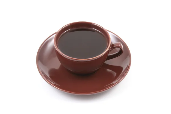 Чашка Чая Изолированы Белом — стоковое фото