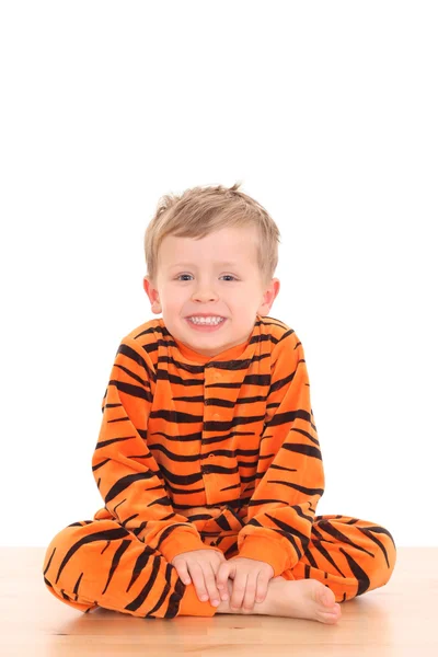 Pyjama хлопчик — стокове фото