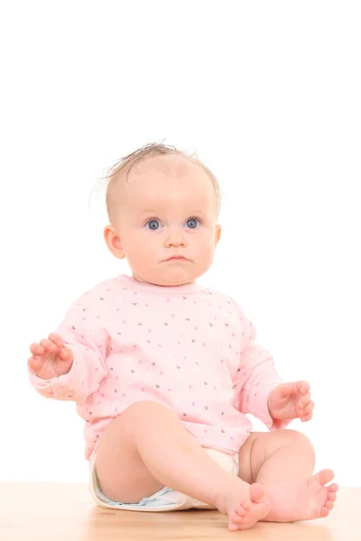6 ヶ月の女の赤ちゃんの肖像画 — ストック写真