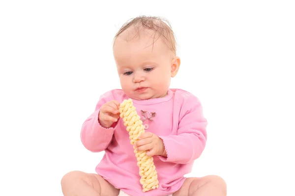Младенец и закуска — стоковое фото
