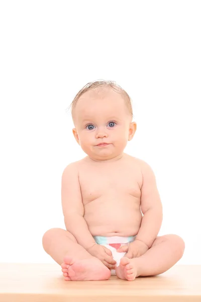 6 个月的女婴的肖像 — 图库照片