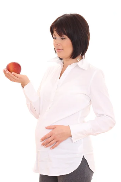 Zwangere en dieet — Stockfoto