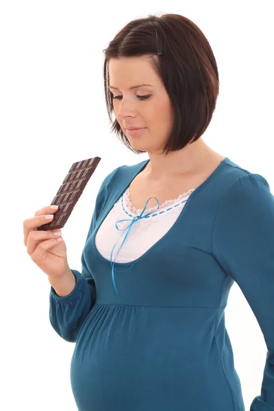 Pregnant and sweets — Stock Photo, Image