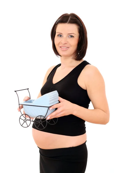 Glücklich schwanger — Stockfoto