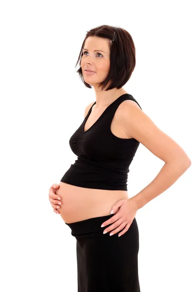 Felice incinta. — Foto Stock
