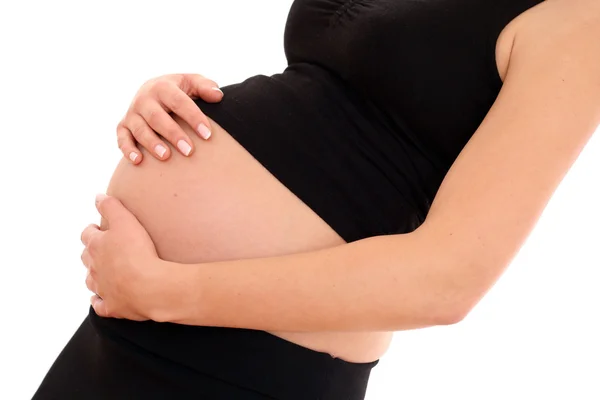 백인에게 고립된 임신부 — 스톡 사진