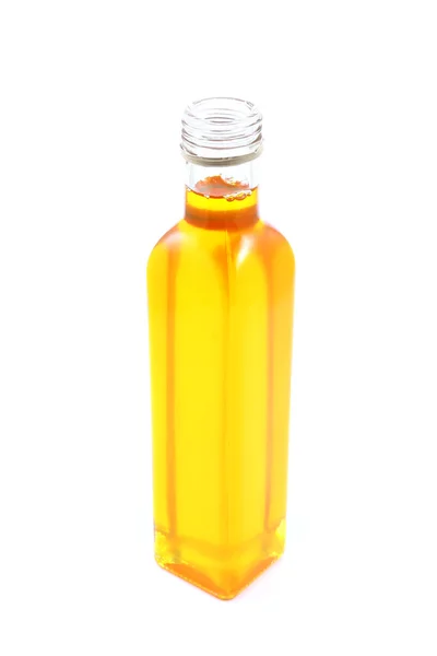 Flasche Olivenöl Isoliert Auf Weiß — Stockfoto