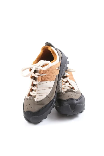 Par Sapatos Esportivos Isolados Branco — Fotografia de Stock