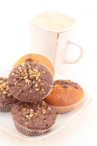 Muffins y taza de café — Foto de Stock