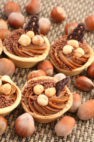 Výborné Lískové Ořechy Cukroví Dokonalý Dezert — Stock fotografie