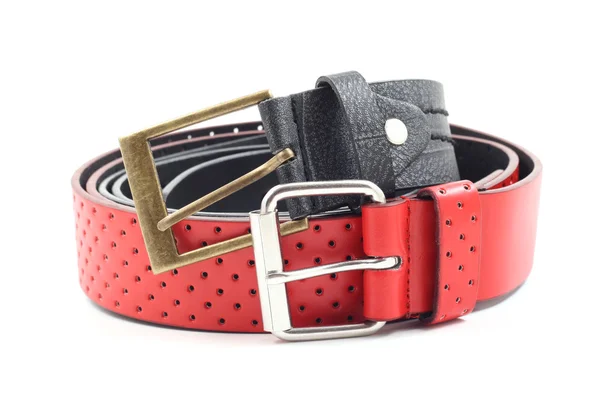 Black and red belts — Stock Photo, Image