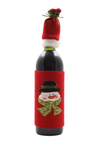 Noel Şarabı Üzerine Beyaz Izole — Stok fotoğraf