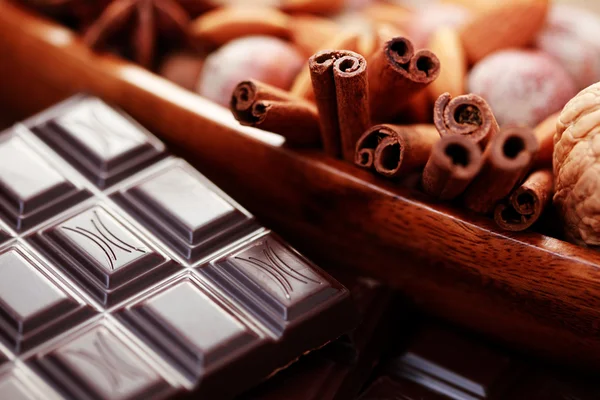 클로즈업 초콜릿의 달콤한 — 스톡 사진
