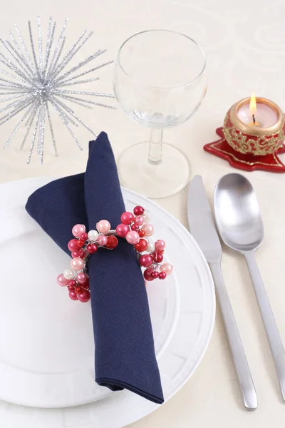 Christmas table setting Stock Picture