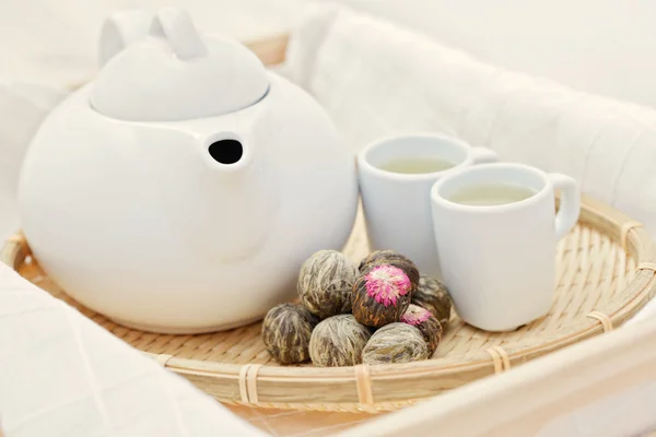 Bolas de té verde — Foto de Stock