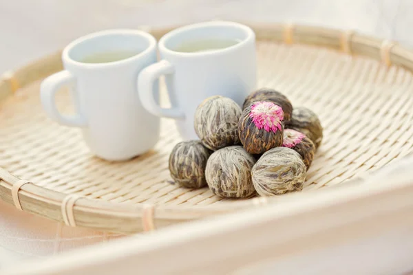 Yeşil çay topları — Stok fotoğraf