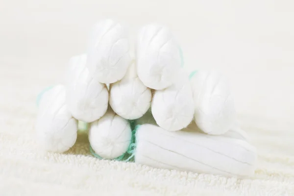 Tampon Und Handtuch Schönheitsbehandlung — Stockfoto