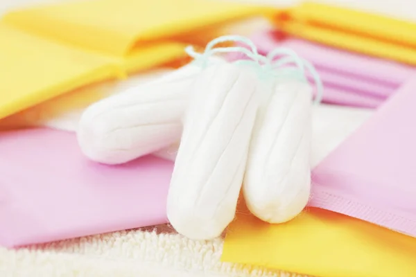 Sanitarnych Tampon Ręcznik Zabiegi Kosmetyczne — Zdjęcie stockowe
