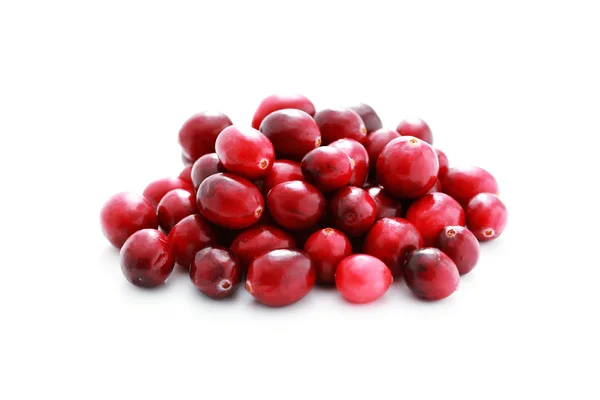 Fresh Cranberries White Background Fruits Vegetables — Stock Photo, Image