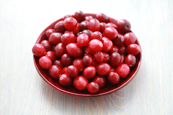 Bowl Fresh Cranberries Fruits Vegetables — Stock Photo, Image