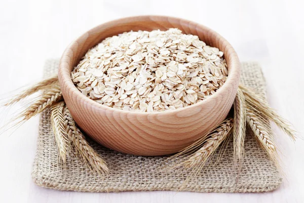 Bowl Full Oats Food Drink — Stock Photo, Image