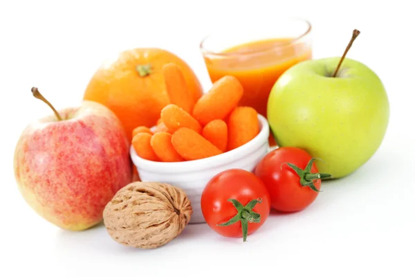 Čerstvé Chutné Ovoce Zeleniny Jako Svačinu Strava Snídaně — Stock fotografie