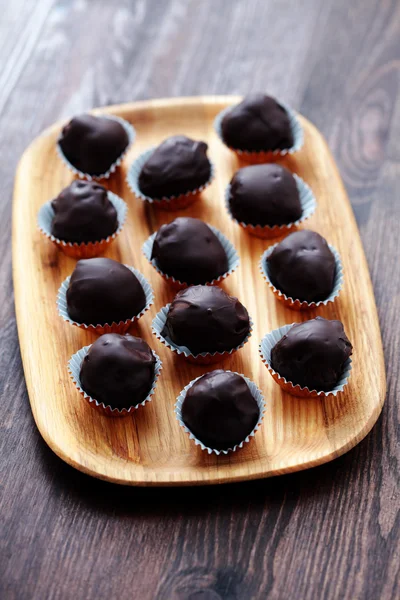 Pralinas de chocolate — Fotografia de Stock