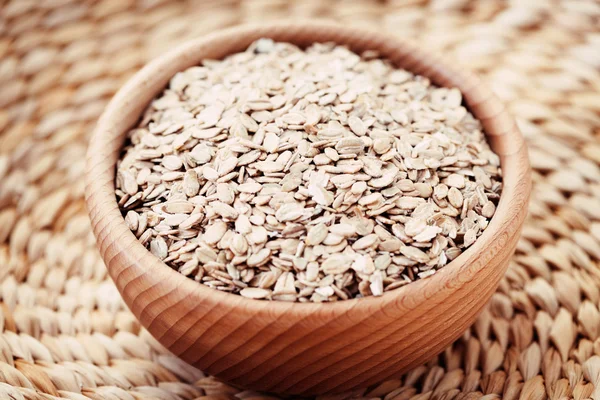 Bowl full of oats — Stock Photo, Image