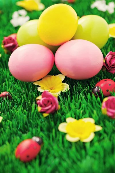 Huevos de Pascua en verde —  Fotos de Stock