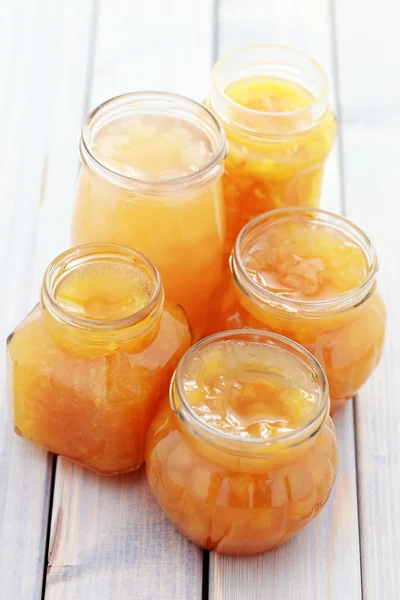 Yellow fruits jam — Stock Photo, Image