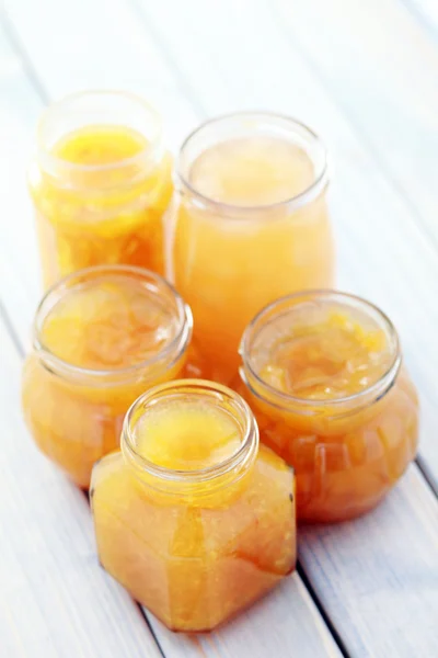 Yellow fruits jam — Stock Photo, Image