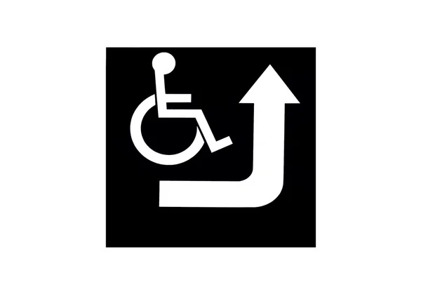 Panneau pour stationnement handicapés — Photo
