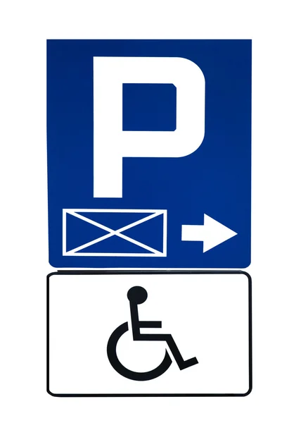 Στάθμευσης σημάδι — Φωτογραφία Αρχείου