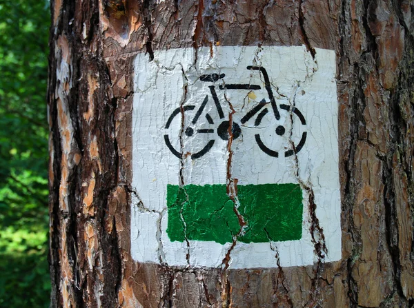 Panneau vélo — Photo