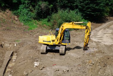 The bulldozer clipart