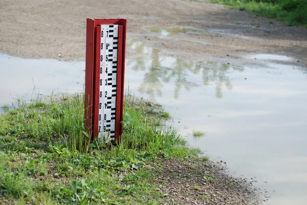 Medição do nível da água — Fotografia de Stock